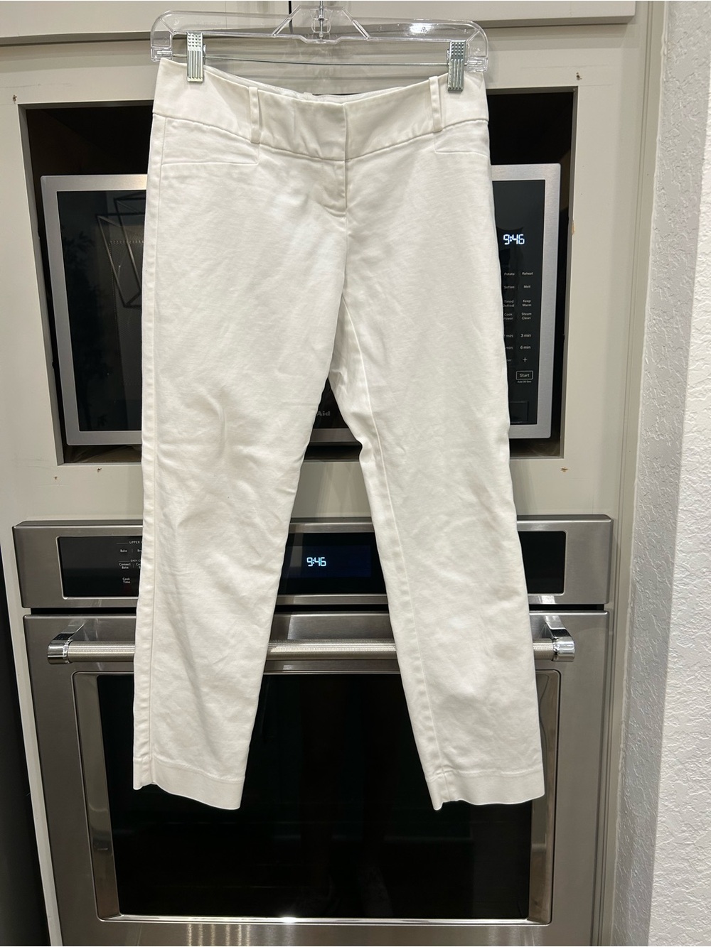 The Limited White Stretch Ankle Pants